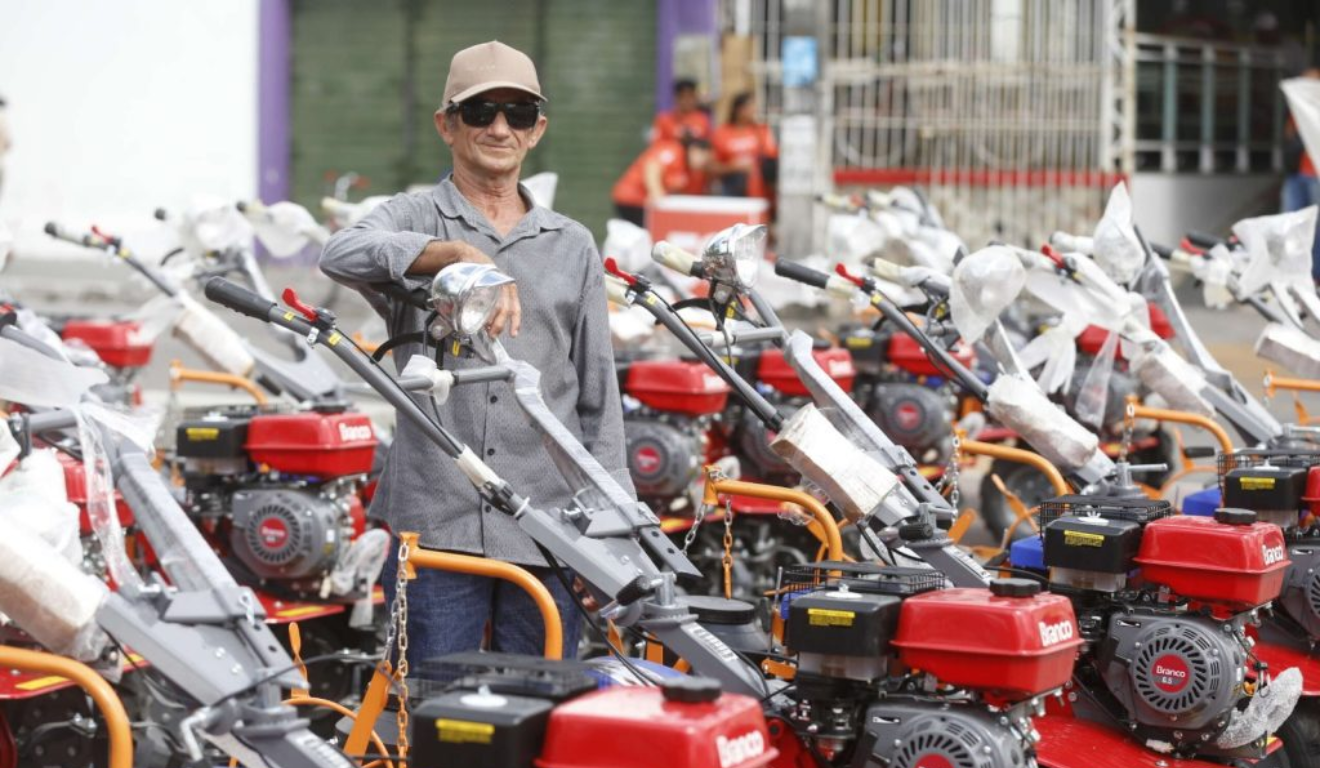 Entrega dos motocultivadores busca reduzir a dependência de práticas agrícolas manuais