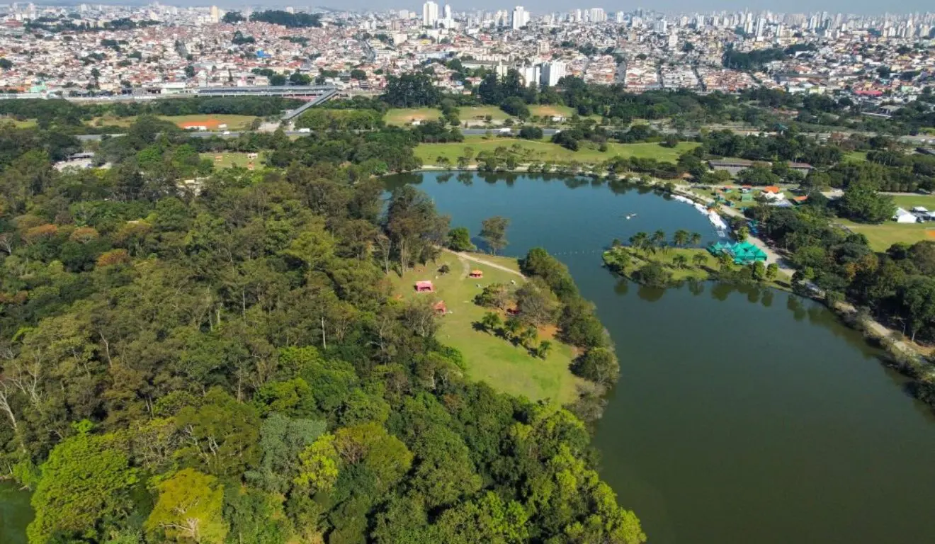 A imagem demonstra a preservação ambiental na cidade de São Paulo