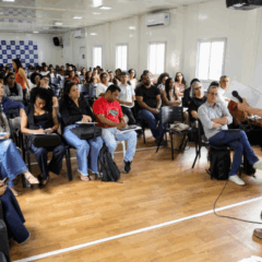 Aula inaugural do curso de especialização em agroindústrias familiares na UFRB, com palestra do professor Bernardo Manssano