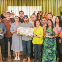 Foto da premiação da 3ª da Qualicafé, evento de café no Acré