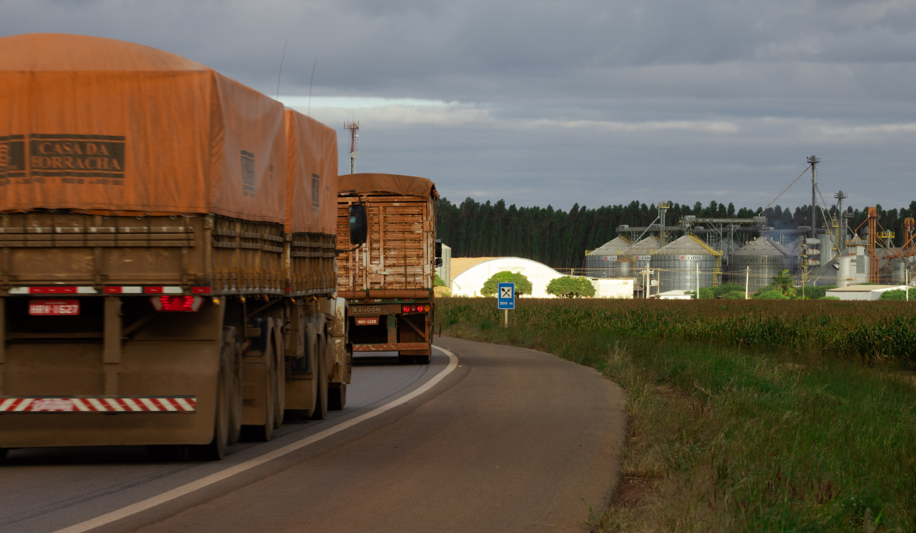 Preços do frete de grãos caem em setembro