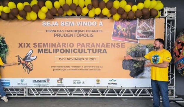 O 19º Seminário Paranaense de Meliponicultura, realizado em Prudentópolis (PR) no sábado (15), reuniu mais de 500 especialistas, pesquisadores e produtores para discutir avanços na criação de abelhas nativas sem ferrão