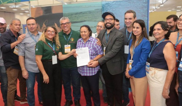 Durante a Fenacam 2025, o governo do Rio Grande do Norte sancionou a nova lei que incentiva a produção de camarão no interior do estado