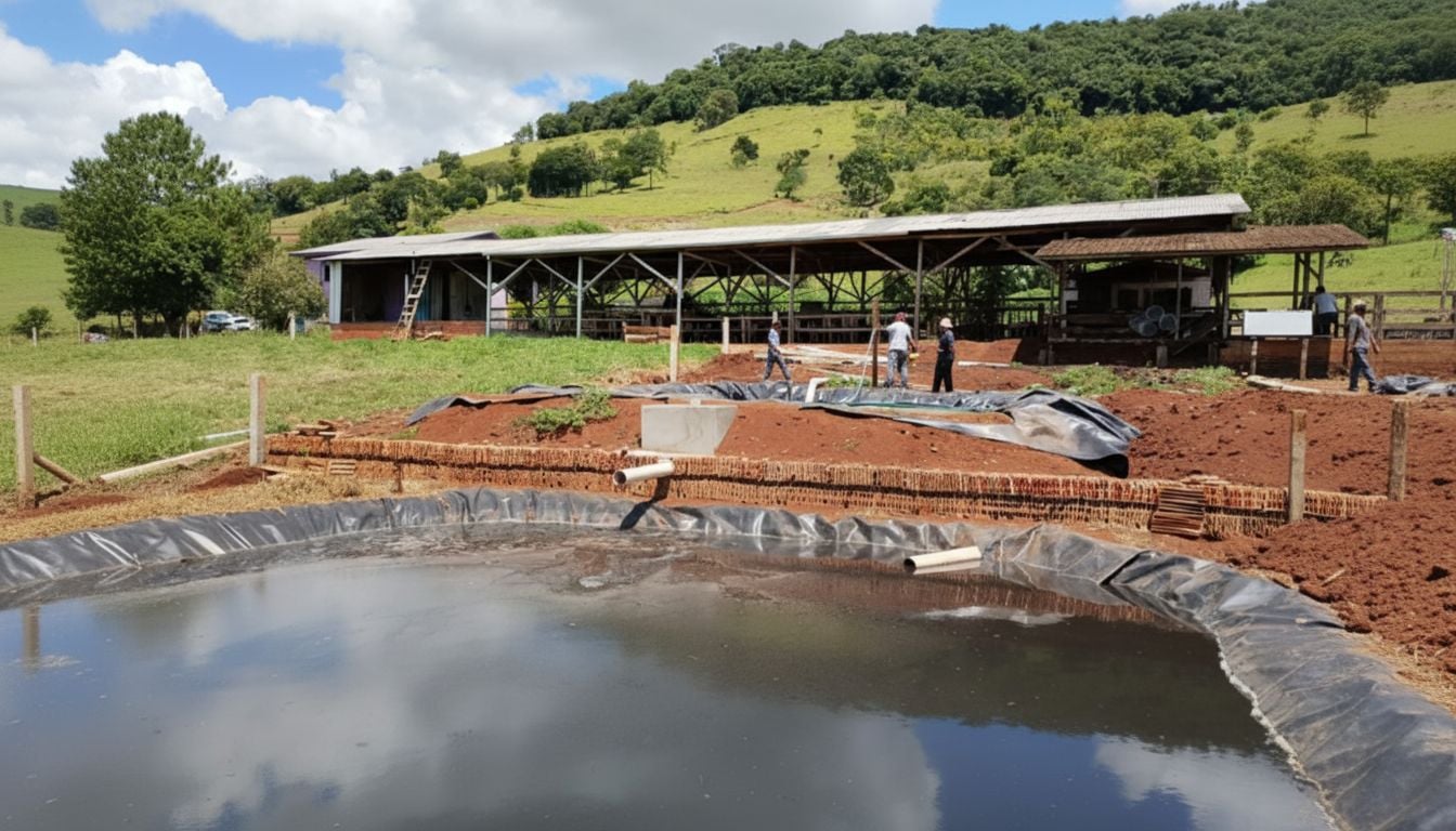 Biodigestor de baixo custo converte dejetos leiteiros em energia e adubo 