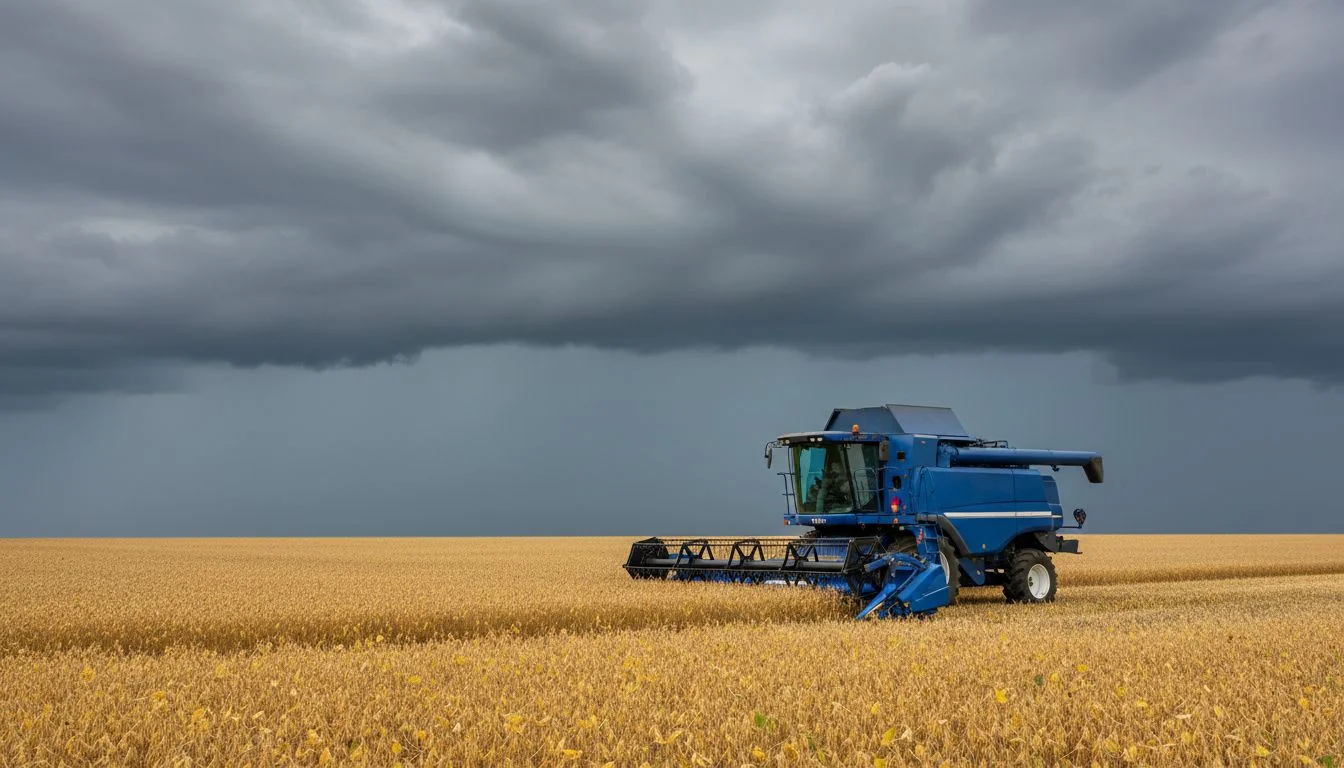 Ciclone e frente fria avançam nesta quarta-feira (8) e travam colheita no Centro-Sul