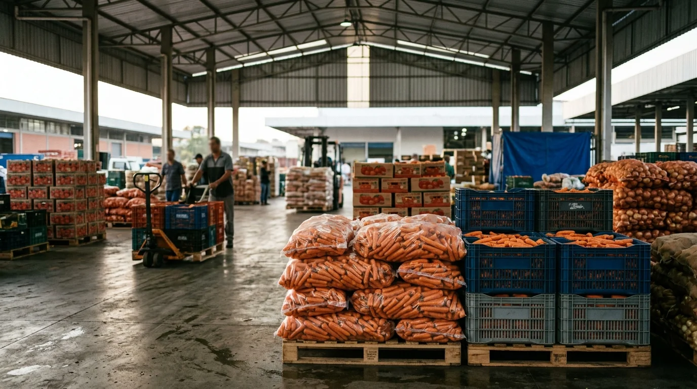 Cenoura sobe 48% e puxa batata, cebola e tomate nas Ceasas