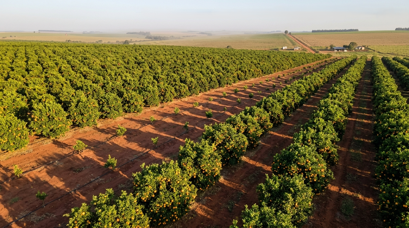 Custo de produção da laranja 2026 supera R$ 58 mil/ha e exige 1.000 cx/ha