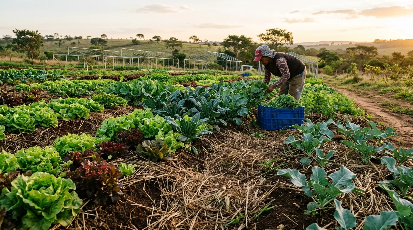 Como uma fazenda no DF transformou 60 hectares em produção de orgânicos em escala que abastece 100 lojas