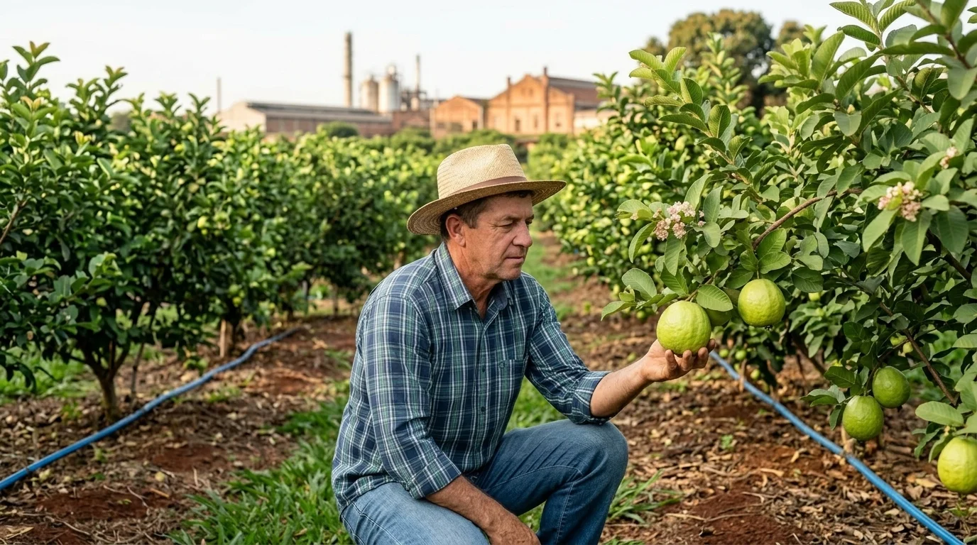 Cultivo de goiaba avança como porto seguro financeiro para fruticultor paulista