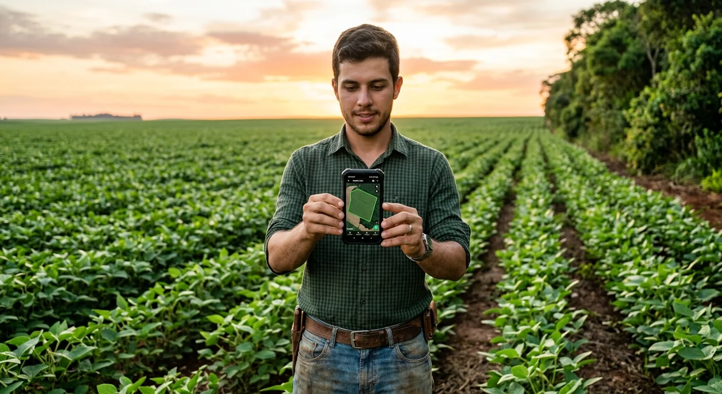 Como mapear a fazenda pelo celular e comprovar terra livre de desmatamento