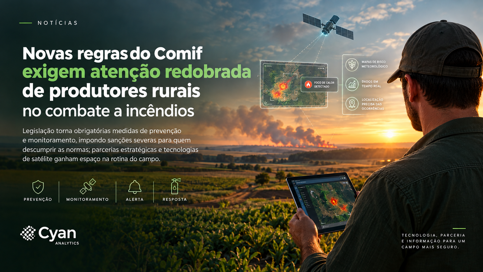 Novas regras do Comif exigem atenção redobrada de produtores rurais no combate a incêndios